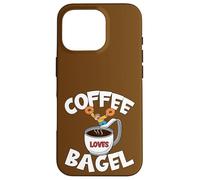 Funny Coffee and Bagel Quote For High Dive Men & Coffee Dad Carcasa para iPhone 16 Pro