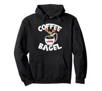Funny Coffee and Bagel Quote For High Dive Men & Coffee Dad Sudadera con Capucha