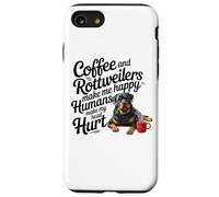 Funny Coffee and Rottweilers Make Me Happy Not Humans Carcasa para iPhone SE (2020) / 7/8