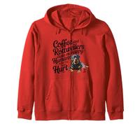 Funny Coffee and Rottweilers Make Me Happy Not Humans Sudadera con Capucha