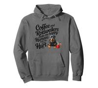Funny Coffee and Rottweilers Make Me Happy Not Humans Sudadera con Capucha