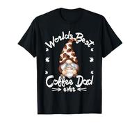 Funny Coffee Dad GNOME For Men and Grandpa Who Loves Coffee Camiseta
