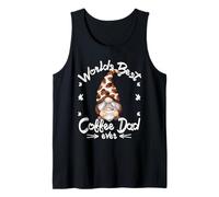 Funny Coffee Dad GNOME For Men and Grandpa Who Loves Coffee Camiseta sin Mangas