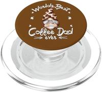 Funny Coffee Dad GNOME For Men and Grandpa Who Loves Coffee PopSockets PopGrip para MagSafe