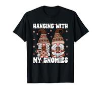 Funny Coffee GNOME For Coffee Lovers Hanging with My Gnomies Camiseta