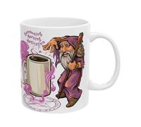 Funny Coffee Mug - 300ml Positive Ceramic Novelty Cup, Beautiful Decorative Dining Tool, Tea Mug | For Home Yard Balcony Courtyard Garden Offices Cafe Park Outdoor Picnic Camping Party