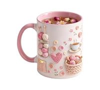Funny Coffee Mug | 350ml Ceramic Crochet Desk Decor | Novelty Water Mug Coffee Cups | for Women Mom Friend Sister Birthday Christmas Party Home Apartment Office School Dorm