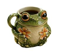 Funny Coffee Mug- Frog Mug | Resin Cute Funny Novelty Teacup | Coffee M-ug Decoration | For Outdoor Camping Hiking Adventure Fishing Picnic Campfire Water Home Party Game Tea Whiskey