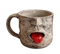 Funny Coffee Mug, Tongue Shaking Drinkware, Resin Cup with, Water Mug with Strong Handle, Drink Accessories, 4.72x3.15 Inches Cafe Aid for Tea Coffee Milk Hot Chocolate Kitchen Home