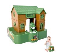 Funny Coin Bank, Puppy House Savings Bank, Fun Dinosaurio House Money Box, Automatically Swallowing with Light and Music Effects, Interactive Coin Bank for Children, Kids Toy Gift