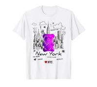 Funny Colorful New YorkCity Jelly Bear Gum Artwork Graphic Camiseta