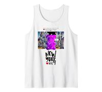 Funny Colorful New YorkCity Jelly Bear Gum Artwork Graphic Camiseta sin Mangas