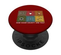 Funny Cómo eres el condado de Door County Door County Wisconsin Travel PopSockets PopGrip Adhesivo