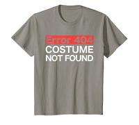 Funny Computer Nerd Halloween Error 404 Disfraz no Encontrado Camiseta, Niños, Pizarra, 8 años