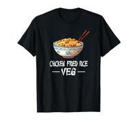 Funny Confused Chicken Fried Rice Veg Meme Camiseta