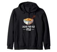 Funny Confused Chicken Fried Rice Veg Meme Sudadera con Capucha