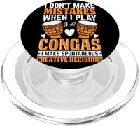 Funny Conga Player No cometo Errores Cuando Juego Congas PopSockets PopGrip para MagSafe
