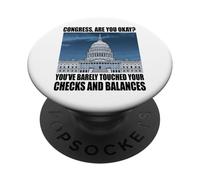 Funny Congress US Capitol Politics Joke Washington DC Humor PopSockets PopGrip Adhesivo