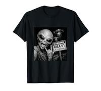 Funny Conspiracy Alien Selfie Area 51 UFO UAP Amantes Camiseta