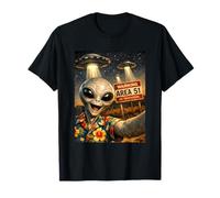 Funny Conspiracy Alien Selfie Area 51 UFO UAP Amantes Camiseta