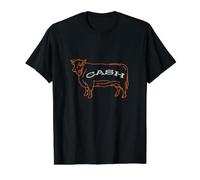 Funny Contabilidad Pun Cash Cow Camiseta gráfica económica, Hombre, Negro, M