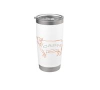 Funny Contabilidad Pun Cash Cow Vaso térmico de acero inoxidable de doble pared