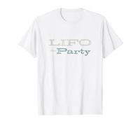 Funny Contabilidad Pun LIFO la Fiesta Camiseta gráfica económica, Hombre, Blanco, M