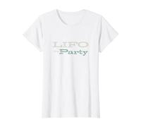 Funny Contabilidad Pun LIFO la Fiesta Camiseta gráfica económica, Mujer, Blanco, XL