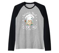 Funny Cooking GNOME Grandpa For Worlds Best Cook Dad Ever Camiseta Manga Raglan