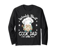 Funny Cooking GNOME Grandpa For Worlds Best Cook Dad Ever Manga Larga