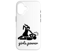 Funny Cool Figure Stick Girl Power Novelty Graphic Designs Carcasa para iPhone 16
