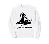 Funny Cool Figure Stick Girl Power Novelty Graphic Designs Sudadera