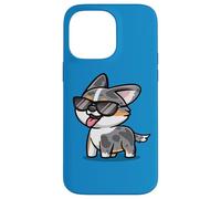 Funny Cool Kawaii Kids Sunglasses Blue Merle Corgi Dog Lover Carcasa para iPhone 14 Pro MAX