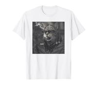 Funny Cool Rapper Cat Retro Hip Hop Meme Camiseta