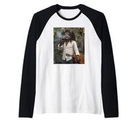 Funny Cool Rasta Cat Retro Reggae Meme Camiseta Manga Raglan