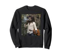 Funny Cool Rasta Cat Retro Reggae Meme Sudadera
