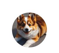 Funny Corgi Butt Brown - Juego de ambientadores colgantes redondos de lavanda para interiores de automóviles, paquete de 10/24 tarjetas