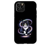 Funny Cosmic Cat Floating Space Kitty Galaxy Humor Mujeres Hombres Carcasa para iPhone 11 Pro