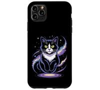 Funny Cosmic Cat Floating Space Kitty Galaxy Humor Mujeres Hombres Carcasa para iPhone 11 Pro MAX