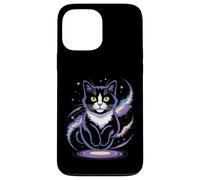 Funny Cosmic Cat Floating Space Kitty Galaxy Humor Mujeres Hombres Carcasa para iPhone 13 Pro MAX