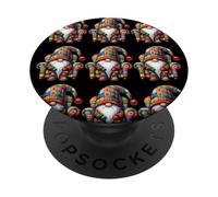 Funny Couch Potato Gnomes For Dad And Hippie Grandpa Life PopSockets PopGrip Adhesivo