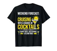 Funny Couples Cruising Forecast Cocktails Camiseta