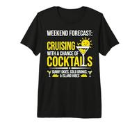 Funny Couples Cruising Forecast Cocktails Camiseta Premium