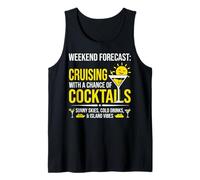 Funny Couples Cruising Forecast Cocktails Camiseta sin Mangas