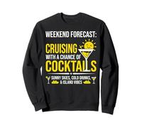 Funny Couples Cruising Forecast Cocktails Sudadera