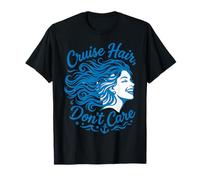 Funny Couples Cruising Hair Don't Care Vacation Camiseta