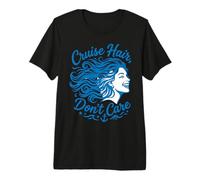 Funny Couples Cruising Hair Don't Care Vacation Camiseta Premium
