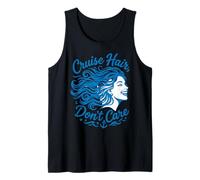Funny Couples Cruising Hair Don't Care Vacation Camiseta sin Mangas