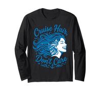 Funny Couples Cruising Hair Don't Care Vacation Manga Larga