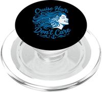 Funny Couples Cruising Hair Don't Care Vacation PopSockets PopGrip para MagSafe